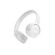 JBL Tune 520BT Ασύρματα / Ενσύρματα On Ear Ακουστικά με 57 ώρες Λειτουργίας και Quick Charge Λευκά 