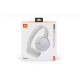JBL Tune 520BT Ασύρματα / Ενσύρματα On Ear Ακουστικά με 57 ώρες Λειτουργίας και Quick Charge Λευκά 