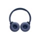 JBL Tune 520BT Ασύρματα / Ενσύρματα On Ear Ακουστικά με 57 ώρες Λειτουργίας και Quick Charge Μπλε 