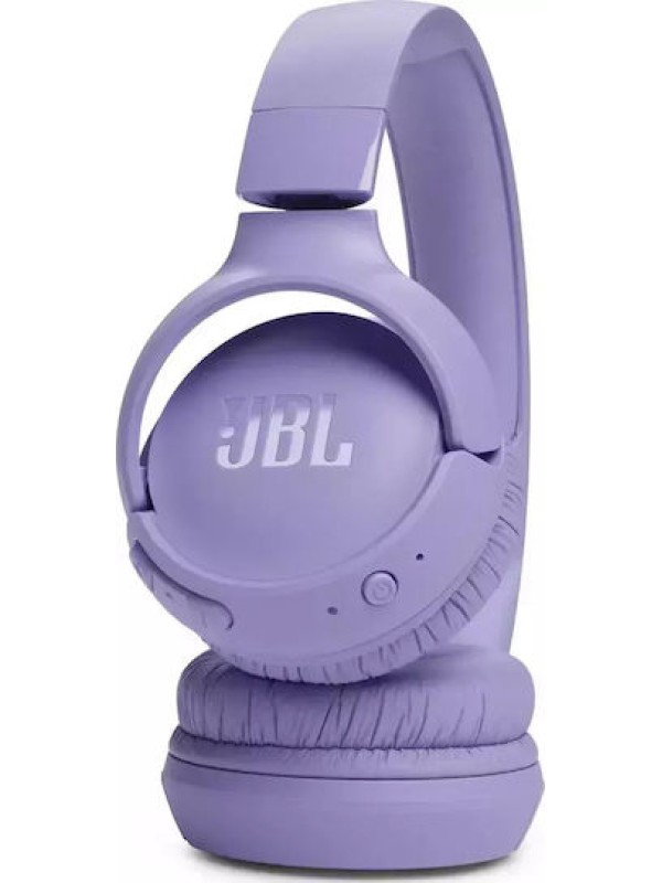 JBL Tune 520BT Ασύρματα / Ενσύρματα On Ear Ακουστικά με 57 ώρες Λειτουργίας και Quick Charge Μωβ 