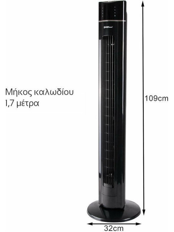 First Austria Ανεμιστήρας Πύργος 60W με Τηλεχειριστήριο First Austria Ανεμιστήρας Πύργος 60W με Τηλεχειριστήριο