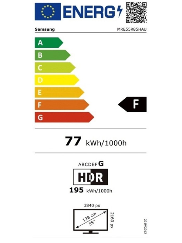 Samsung Smart Τηλεόραση 55" 4K UHD Micro RGB R85H HDR (2026) MRE55R85HAUXXH 