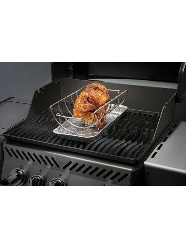 Napoleon Ανοξείδωτη Σχάρα Ψησίματος Αντικολλητική με Πόδια 45x30εκ. Ανοξείδωτη 56019