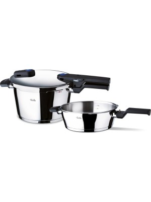 Fissler 60070011000 Set Quattro Vitaquick 8L+4L με 1 Καπάκι Fissler 60070011000 Set Quattro Vitaquick 8L+4L με 1 Καπάκι