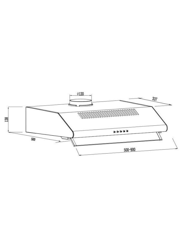Gruppe Pratico 600 Ελεύθερος Απορροφητήρας 60cm Inox 01-S-3002A-M29-600 Gruppe Pratico 600 Ελεύθερος Απορροφητήρας 60cm Inox 01-S-3002A-M29-600