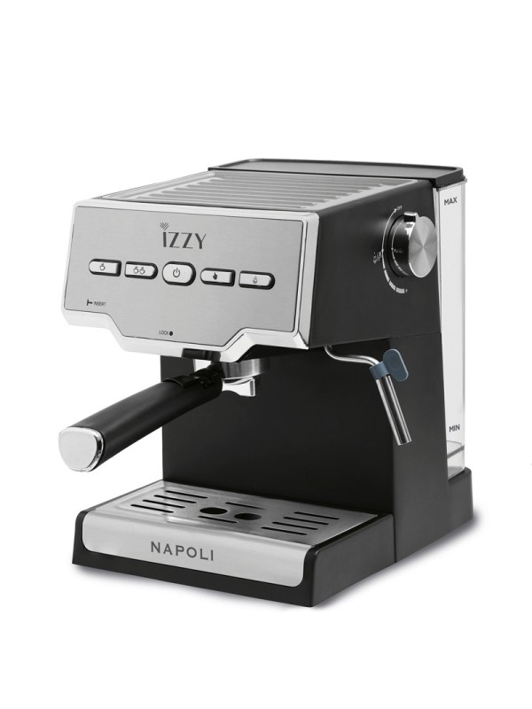 Izzy Napoli IZ-6011 Αυτόματη Μηχανή Espresso 1000W Πίεσης 20bar Ασημί Izzy Napoli IZ-6011 Αυτόματη Μηχανή Espresso 1000W Πίεσης 20bar Ασημί