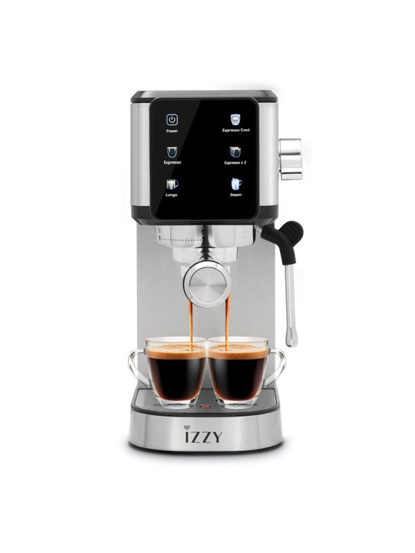 Izzy Μηχανή Espresso 1450W Πίεσης 20bar Ασημί IZ-6024 Izzy Μηχανή Espresso 1450W Πίεσης 20bar Ασημί IZ-6024