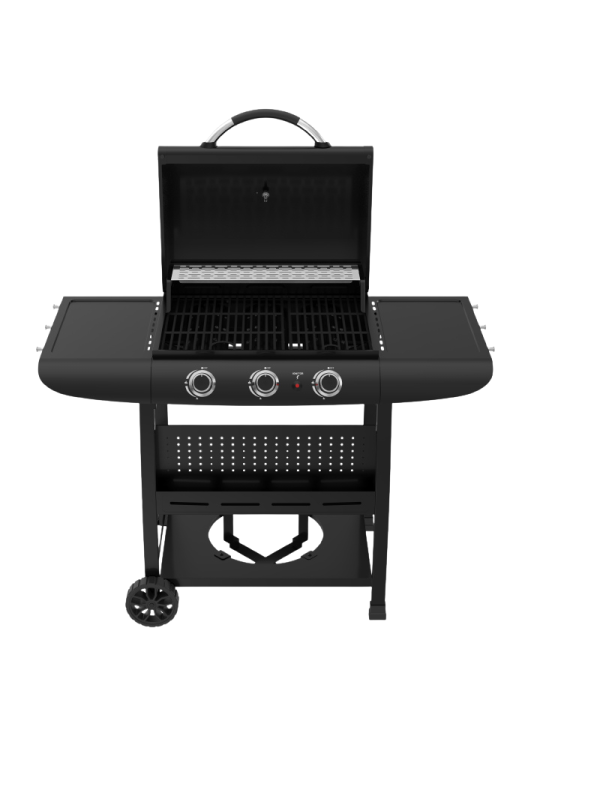 Bormann BBQ6030 Φορητή Ψησταριά Υγραερίου με 3 Εστίες 3kW Επιφάνειας 60x42cm BBQ6030
