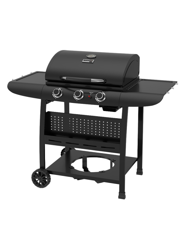 Bormann BBQ6030 Φορητή Ψησταριά Υγραερίου με 3 Εστίες 3kW Επιφάνειας 60x42cm BBQ6030