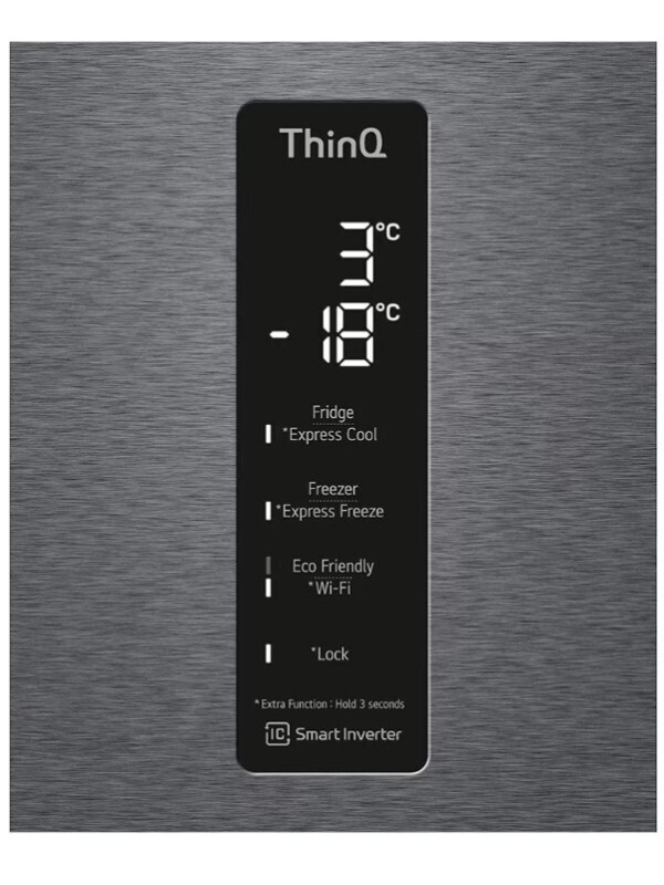 LG Ψυγειοκαταψύκτης GBP 62DSXCC1 384lt Total NoFrost Υ203xΠ59.5xΒ67.5εκ. Γκρι LG Ψυγειοκαταψύκτης GBP 62DSXCC1 384lt Total NoFrost Υ203xΠ59.5xΒ67.5εκ. Γκρι