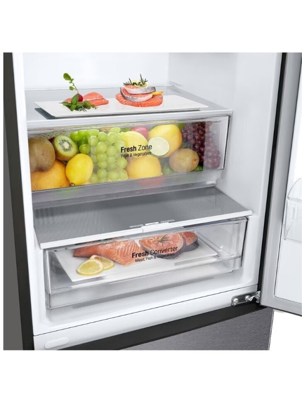 LG Ψυγειοκαταψύκτης GBP 62DSXCC1 384lt Total NoFrost Υ203xΠ59.5xΒ67.5εκ. Γκρι LG Ψυγειοκαταψύκτης GBP 62DSXCC1 384lt Total NoFrost Υ203xΠ59.5xΒ67.5εκ. Γκρι
