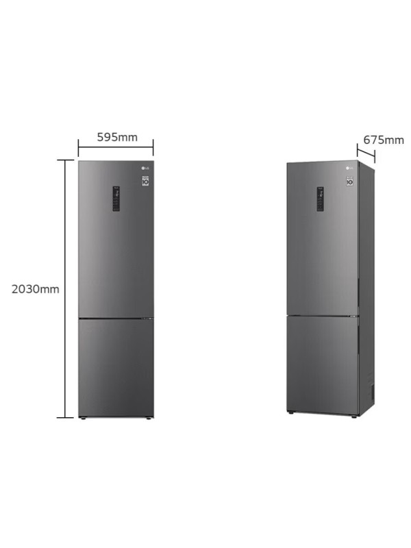 LG Ψυγειοκαταψύκτης GBP 62DSXCC1 384lt Total NoFrost Υ203xΠ59.5xΒ67.5εκ. Γκρι LG Ψυγειοκαταψύκτης GBP 62DSXCC1 384lt Total NoFrost Υ203xΠ59.5xΒ67.5εκ. Γκρι