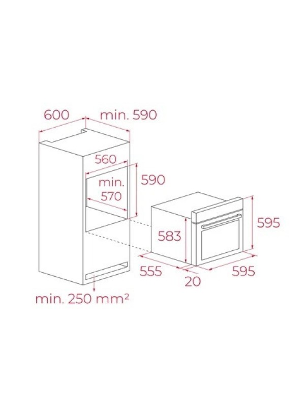 Teka HCB 6370 P SS Φούρνος άνω Πάγκου 70lt Π59.5εκ. Teka HCB 6370 P SS Φούρνος άνω Πάγκου 70lt Π59.5εκ.