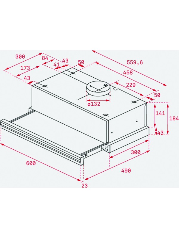 Teka CNL 6415 Plus Συρόμενος Απορροφητήρας 60cm Μαύρος