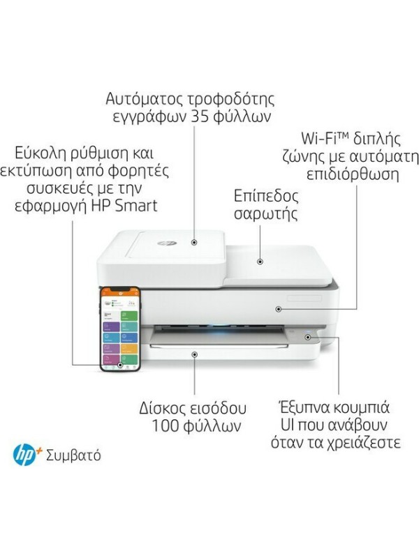 HP Envy 6420e All-in-One Έγχρωμο Πολυμηχάνημα Inkjet με WiFi και Mobile Print