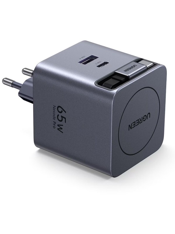 Ugreen Φορτιστής με Θύρα USB-A και Θύρα USB-C και Καλώδιο USB-C 45W Γκρι (X614)