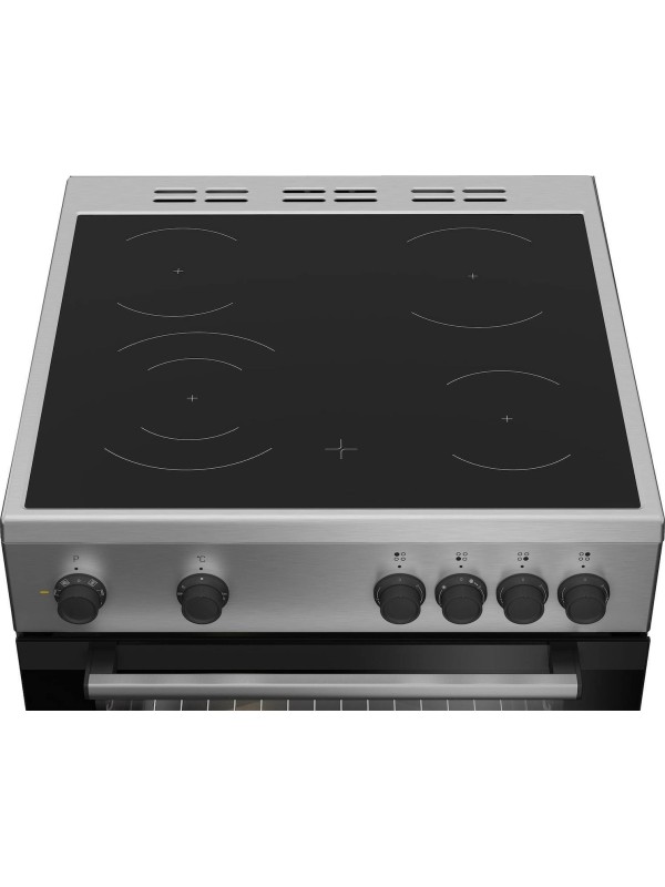 Beko FBM 6701 X Κουζίνα 66lt με Κεραμικές Εστίες Π60εκ. Inox