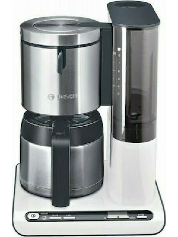 Bosch TKA 8 A 681 Προγραμματιζόμενη Καφετιέρα Φίλτρου 1100W Inox/White Bosch TKA 8 A 681 Προγραμματιζόμενη Καφετιέρα Φίλτρου 1100W Inox/White