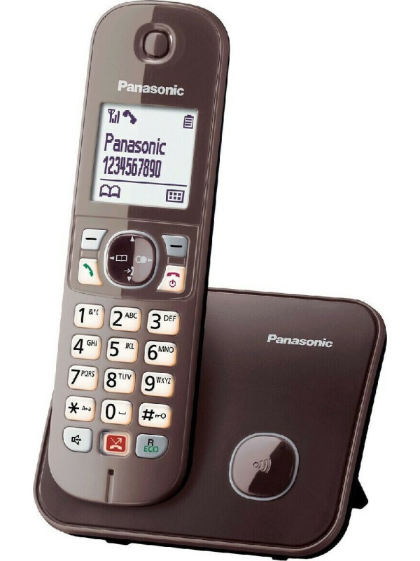 Panasonic KX-TG6851 A Ασύρματο Τηλέφωνο με Aνοιχτή Aκρόαση Καφέ Panasonic KX-TG6851 A Ασύρματο Τηλέφωνο με Aνοιχτή Aκρόαση Καφέ