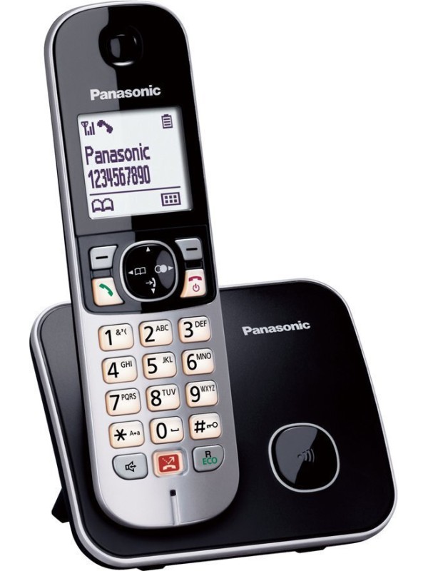 Panasonic KX-TG6851 Ασύρματο Τηλέφωνο με Aνοιχτή Aκρόαση Μαύρο