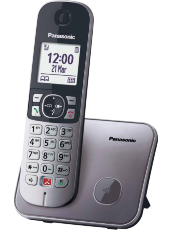 Panasonic KX-TG6851 Ασύρματο Τηλέφωνο με Aνοιχτή Aκρόαση Γκρι Panasonic KX-TG6851 Ασύρματο Τηλέφωνο με Aνοιχτή Aκρόαση Γκρι