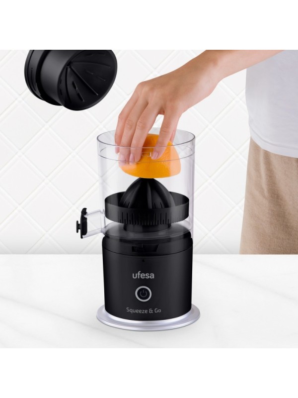 ΛΕΜΟΝΟΣΤΙΦΤΗΣ UFESA SQEEZE & GO BLACK JUICE MAKER ΛΕΜΟΝΟΣΤΙΦΤΗΣ UFESA SQEEZE & GO BLACK JUICE MAKER