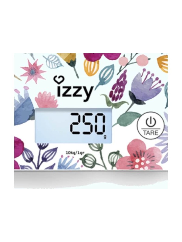 Izzy Floral IZ-7007 Ψηφιακή Ζυγαριά Κουζίνας 1gr/10kg Πολύχρωμη Izzy Floral IZ-7007 Ψηφιακή Ζυγαριά Κουζίνας 1gr/10kg Πολύχρωμη