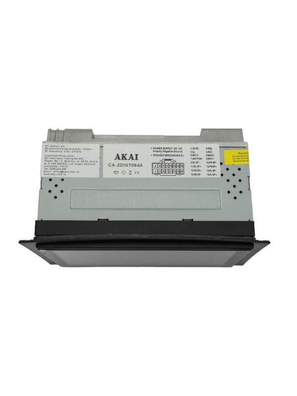 Akai Ηχοσύστημα Αυτοκινήτου 2DIN (Bluetooth/USB/WiFi/GPS/Apple-Carplay/Android-Auto/CD) με Οθόνη Αφής 7"