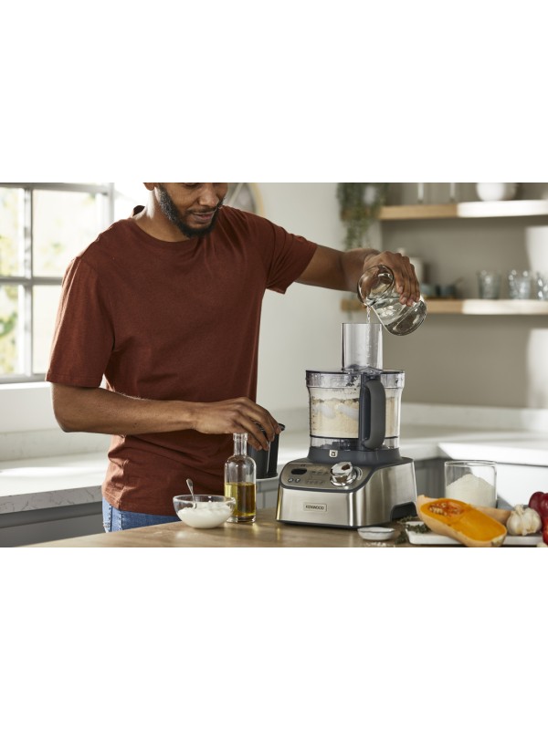 Kenwood Πολυμίξερ FDM 71.960 SS 1000W με Κάδο 3lt και Κανάτα Μπλέντερ Ασημί