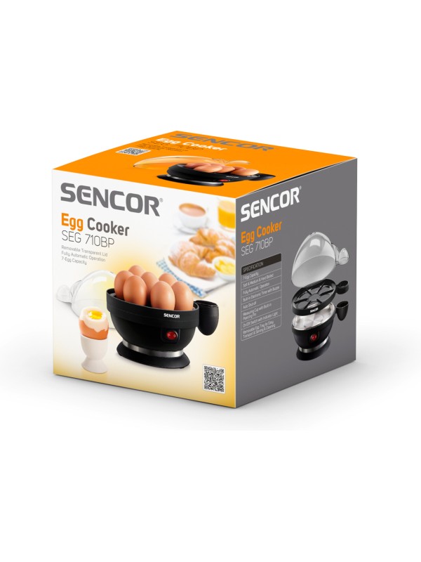 Sencor SEG 710BP Βραστήρας Αυγών 7 Θέσεων 380W Μαύρος Sencor SEG 710BP Βραστήρας Αυγών 7 Θέσεων 380W Μαύρος