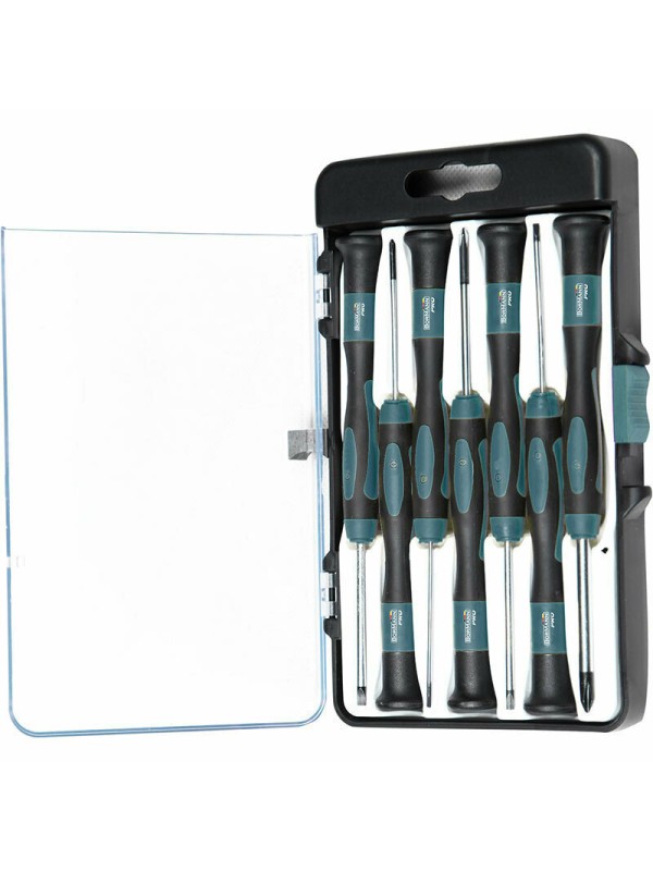 Bormann Pro Σετ 6 Κατσαβίδια Ακριβείας με 6 Εναλλασσόμενες Μύτες BHT7106