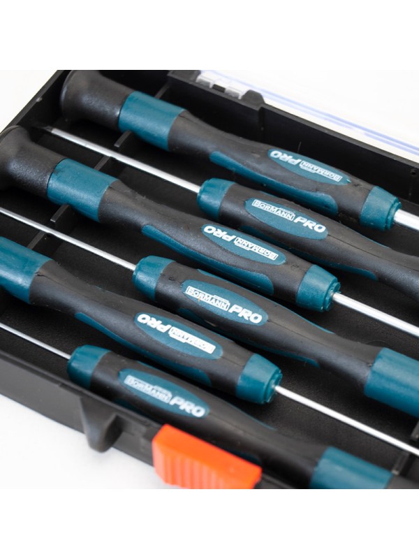 Bormann Pro Σετ 6 Κατσαβίδια Ακριβείας με 6 Εναλλασσόμενες Μύτες BHT7106