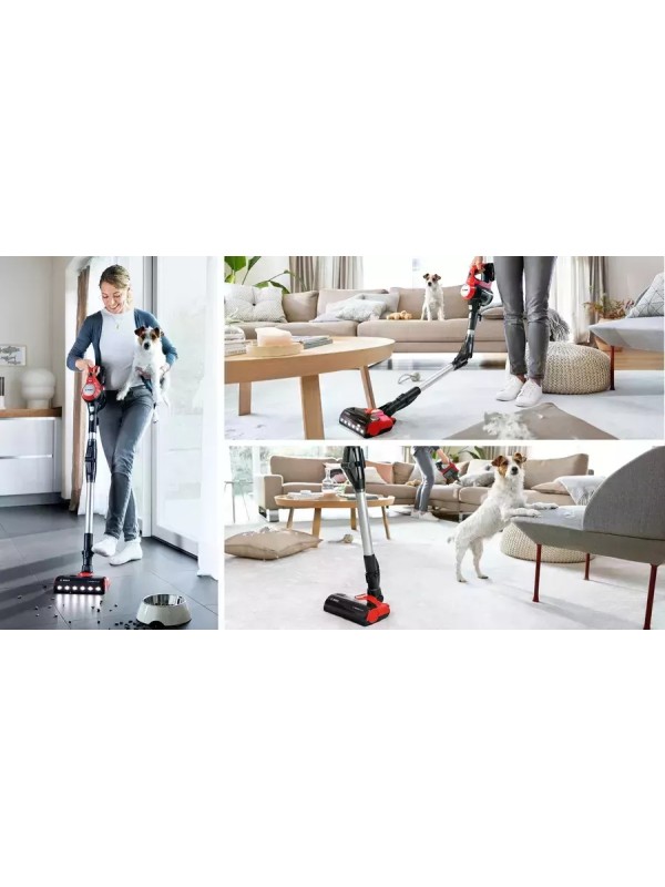 Bosch Unlimited 7 ProAnimal BBS711ANM Επαναφορτιζόμενη Σκούπα Stick 18V Red 