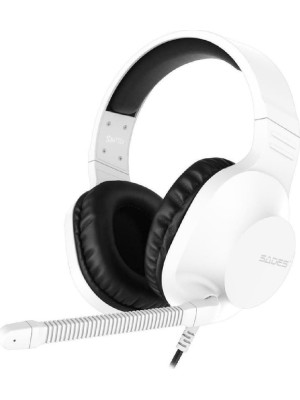 Sades Spirits Over Ear Gaming Headset με σύνδεση 2x3.5mm Λευκό Sades Spirits Over Ear Gaming Headset με σύνδεση 2x3.5mm Λευκό