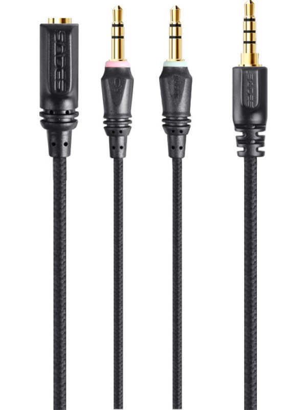 Sades Spirits Over Ear Gaming Headset με σύνδεση 2x3.5mm Λευκό