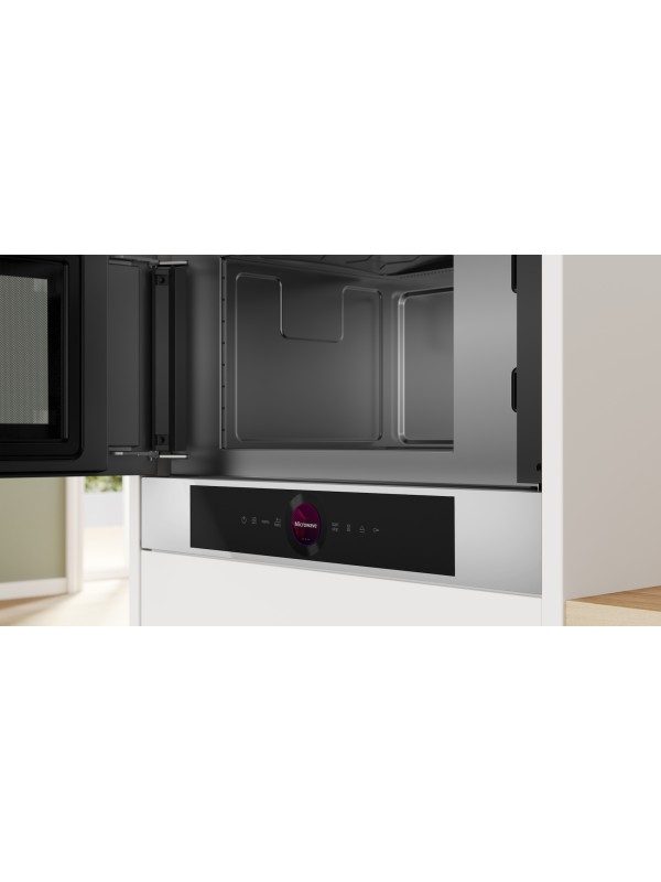 Bosch Εντοιχιζόμενος Φούρνος Μικροκυμάτων 21lt Λευκός Κωδικός: BFL7221W1 