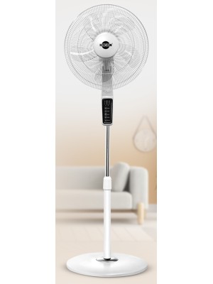 Kerosun Ανεμιστήρας Ορθοστάτης 60W Διαμέτρου 45cm με Τηλεχειριστήριο Λευκός Κωδικός: KFS01-16JRW 