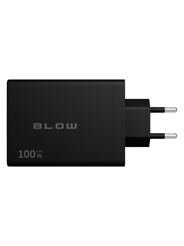 Blow Φορτιστής Χωρίς Καλώδιο GaN με 4 Θύρες USB-C 100W Power Delivery Μαύρος (76-031) Blow Φορτιστής Χωρίς Καλώδιο GaN με 4 Θύρες USB-C 100W Power Delivery Μαύρος (76-031)
