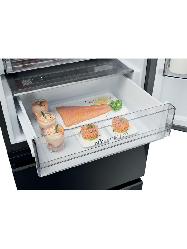 Haier HTW7620DNGB Ψυγειοκαταψύκτης Μαύρο Haier HTW7620DNGB Ψυγειοκαταψύκτης Μαύρο