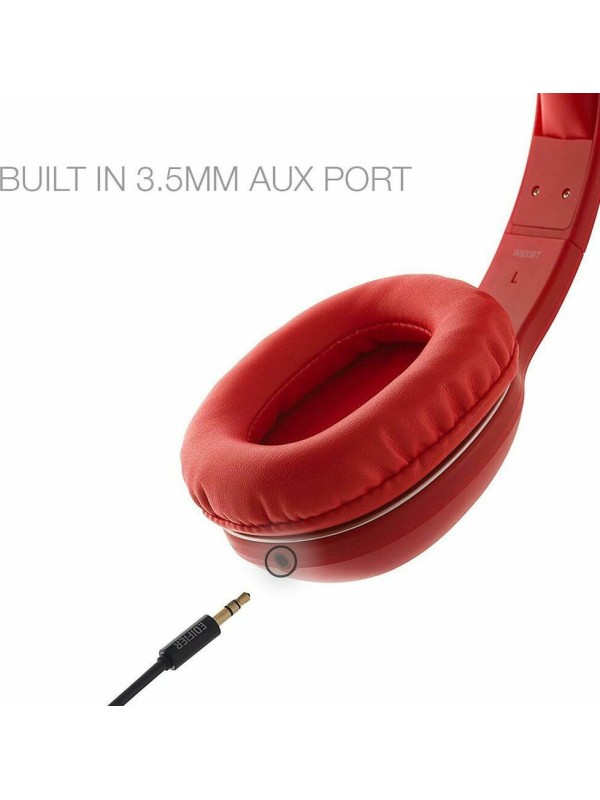 Edifier W800BT Plus Ασύρματα/Ενσύρματα Over Ear Ακουστικά με 55 ώρες Λειτουργίας Κόκκινα Edifier W800BT Plus Ασύρματα/Ενσύρματα Over Ear Ακουστικά με 55 ώρες Λειτουργίας Κόκκινα