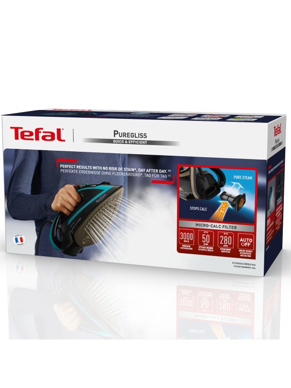 Tefal Σίδερο Ατμού 3000W με Συνεχόμενη Παροχή Ατμού 50gr/min Tefal Σίδερο Ατμού 3000W με Συνεχόμενη Παροχή Ατμού 50gr/min