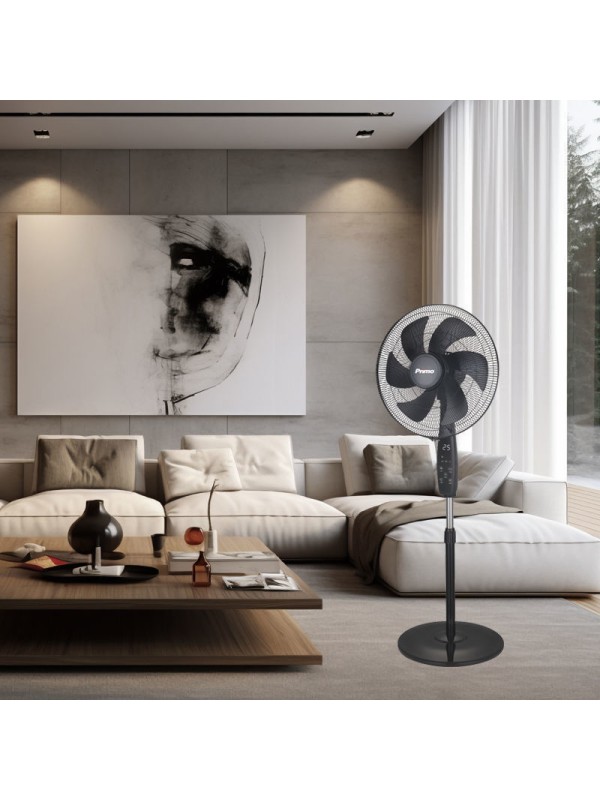 Primo PRSF-80698D Ανεμιστήρας Ορθοστάτης 40W Διαμέτρου 45.72cm με Τηλεχειριστήριο Primo PRSF-80698D Ανεμιστήρας Ορθοστάτης 40W Διαμέτρου 45.72cm με Τηλεχειριστήριο
