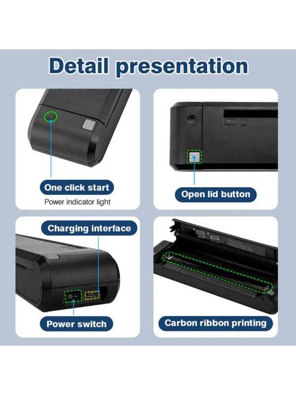 Netum NT-P808 Ασπρόμαυρος Εκτυπωτής Θερμικός