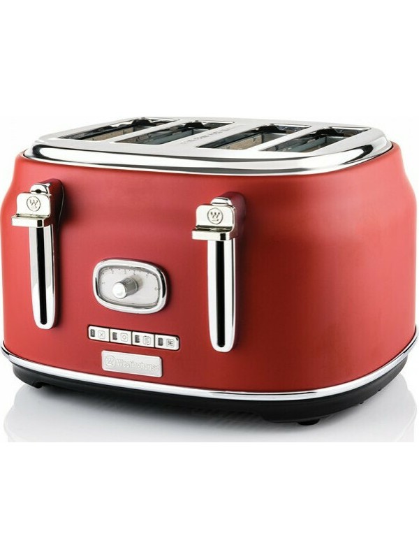 Φρυγανιέρα Westinghouse WKTTB809RD 4 Θέσεων 1750W Κόκκινο Φρυγανιέρα Westinghouse WKTTB809RD 4 Θέσεων 1750W Κόκκινο