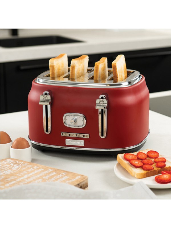 Φρυγανιέρα Westinghouse WKTTB809RD 4 Θέσεων 1750W Κόκκινο Φρυγανιέρα Westinghouse WKTTB809RD 4 Θέσεων 1750W Κόκκινο