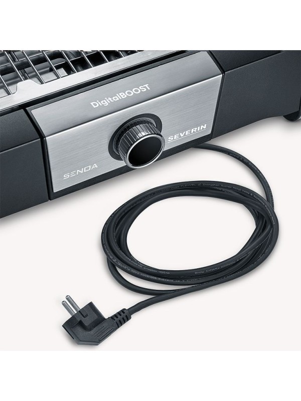 Severin 8114  Επιτραπέζια Ηλεκτρική Ψησταριά Σχάρας 3000W με Ρυθμιζόμενο Θερμοστάστη 41.5x24εκ.