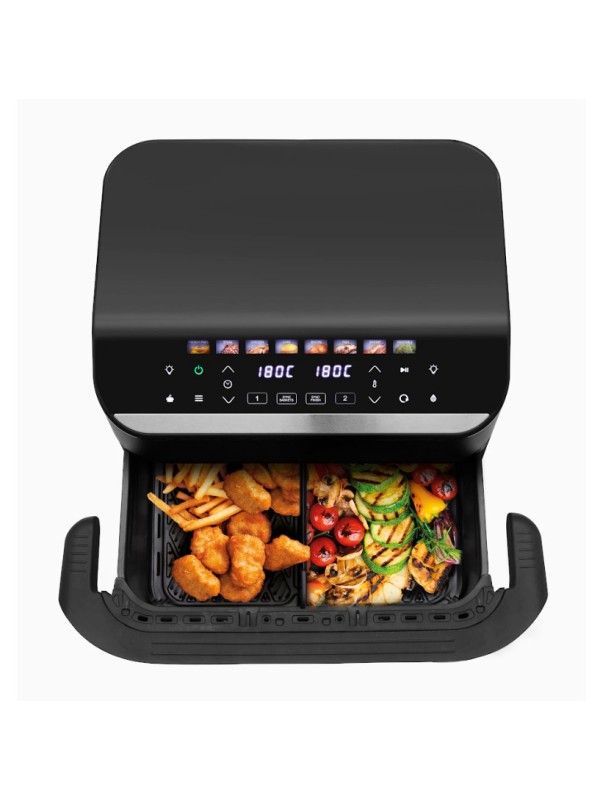 Izzy IZ-8260 Air Fryer με Διπλό Αποσπώμενο Κάδο 11lt Μαύρο Izzy IZ-8260 Air Fryer με Διπλό Αποσπώμενο Κάδο 11lt Μαύρο