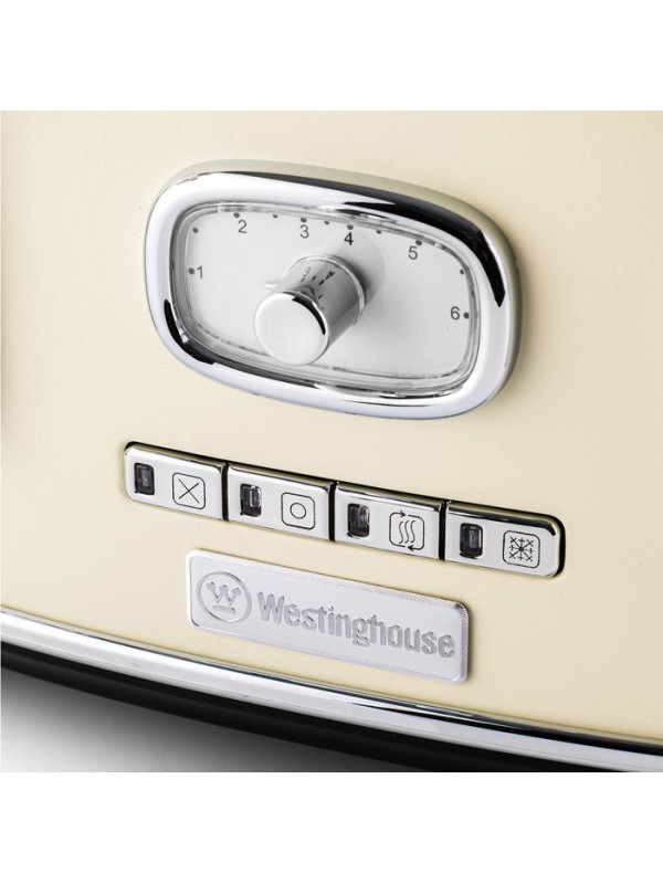Φρυγανιέρα 2 Θέσεων 815W Λευκή Westinghouse Retro WKTTB857WH