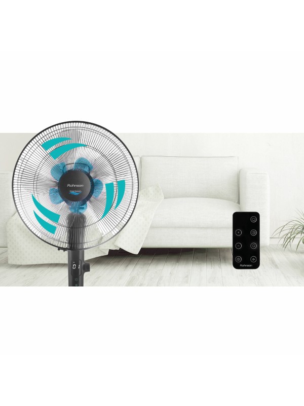 Rohnson Ανεμιστήρας Ορθοστάτης 28W Διαμέτρου 40cm με Τηλεχειριστήριο R-8600