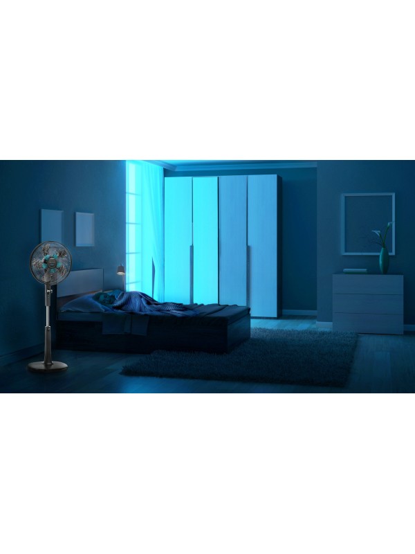 Rohnson Ανεμιστήρας Ορθοστάτης 28W Διαμέτρου 40cm με Τηλεχειριστήριο R-8600